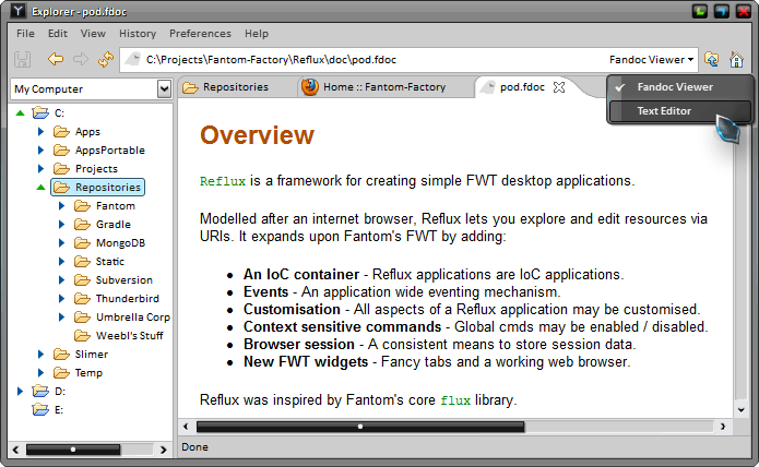 GitHub - beatfreaker/afExplorer: A Reflux file explorer application ...